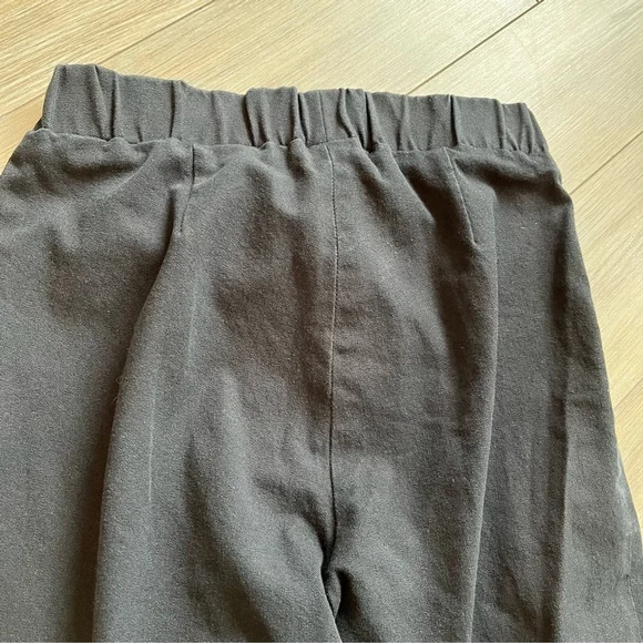 COS Black Pull On Trousers, Slim Fit Straight Leg Elasticized Waist, Size 6 - Picture 6 of 10
